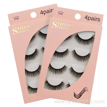 Own Brand Packaging Eyelashes Custom Wholesale Mink Eyelash Box Mink Fur Lashes
